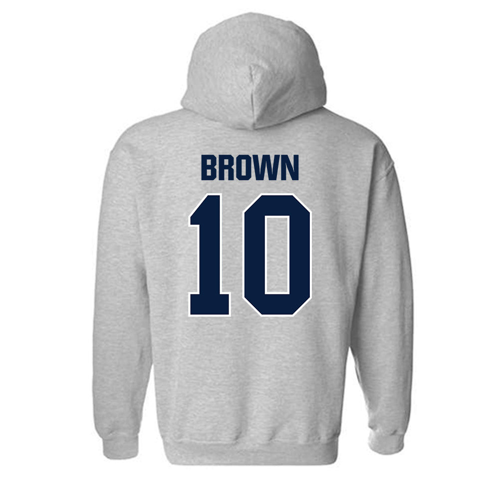 Longwood - NCAA Women's Basketball : Malea Brown - Classic Shersey Hooded Sweatshirt-1