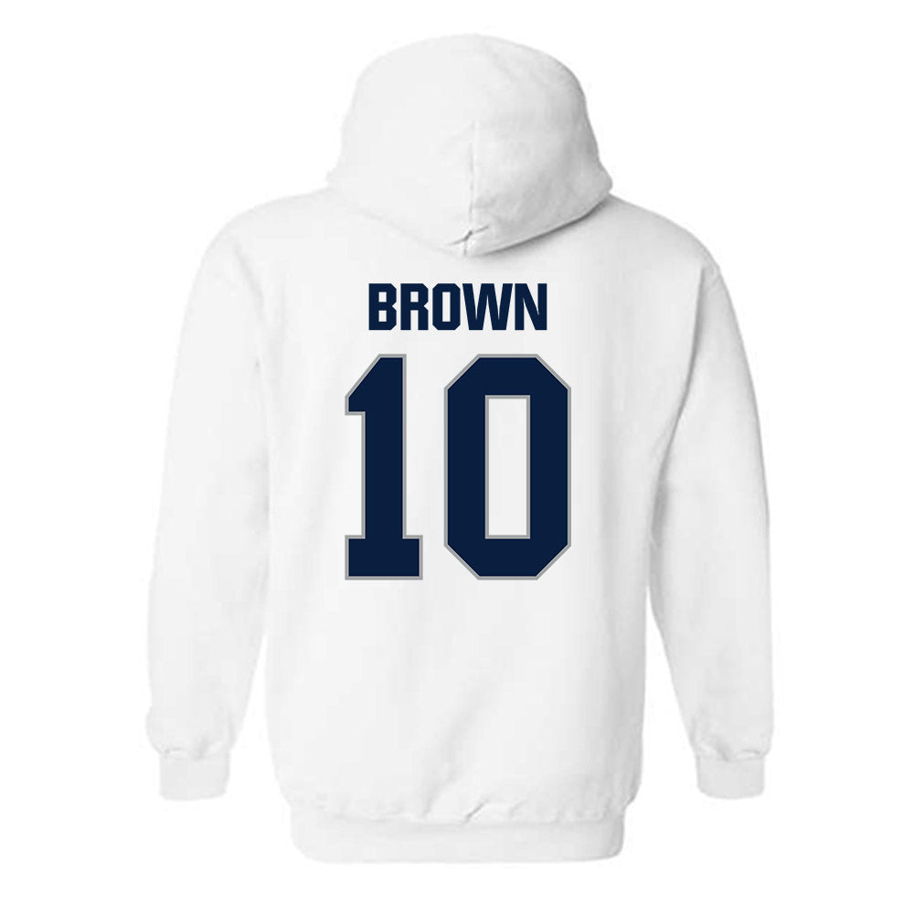 Longwood - NCAA Women's Basketball : Malea Brown - Classic Shersey Hooded Sweatshirt-1