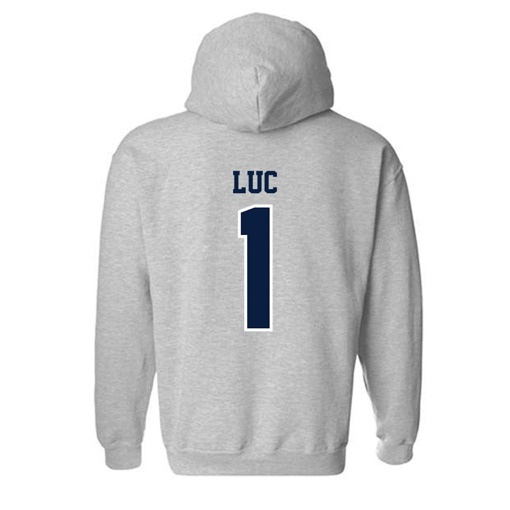Longwood - NCAA Men's Basketball : Kyrell Luc - Classic Shersey Hooded Sweatshirt-1