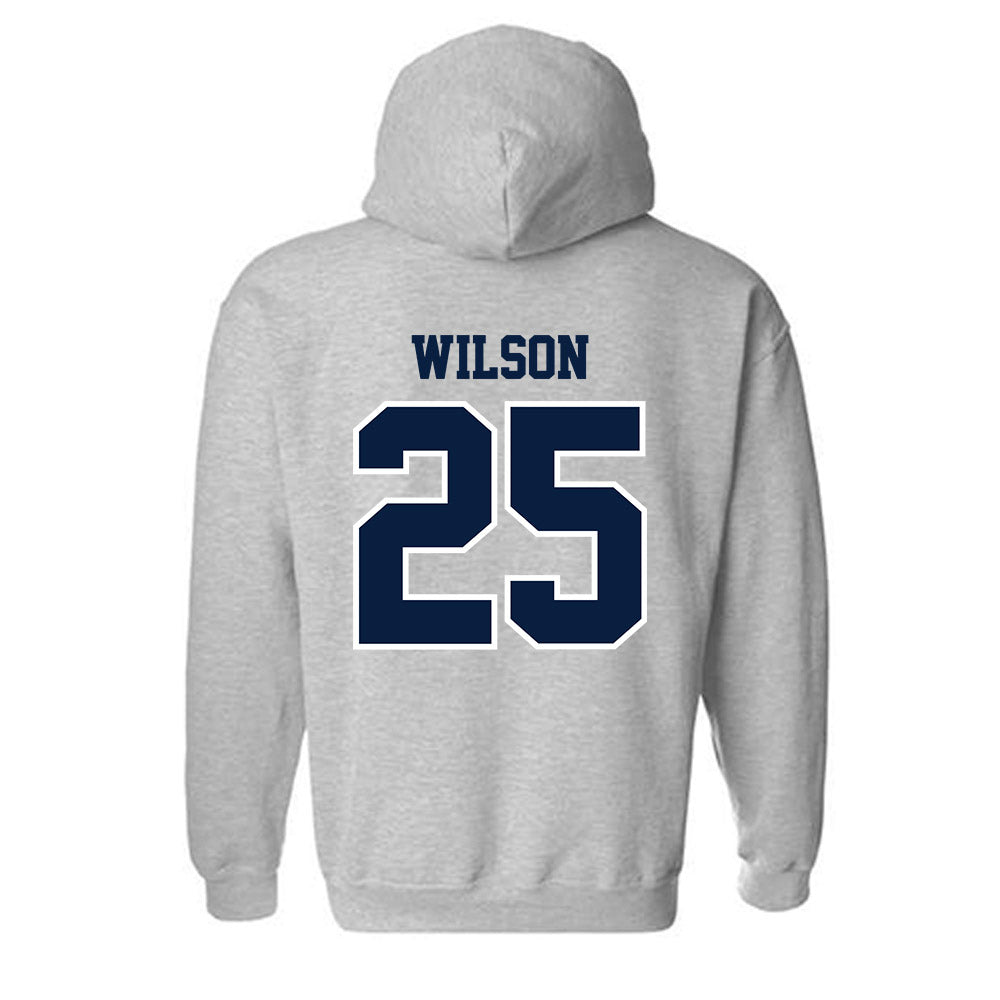 Longwood - NCAA Women's Basketball : Mariah Wilson - Classic Shersey Hooded Sweatshirt-1