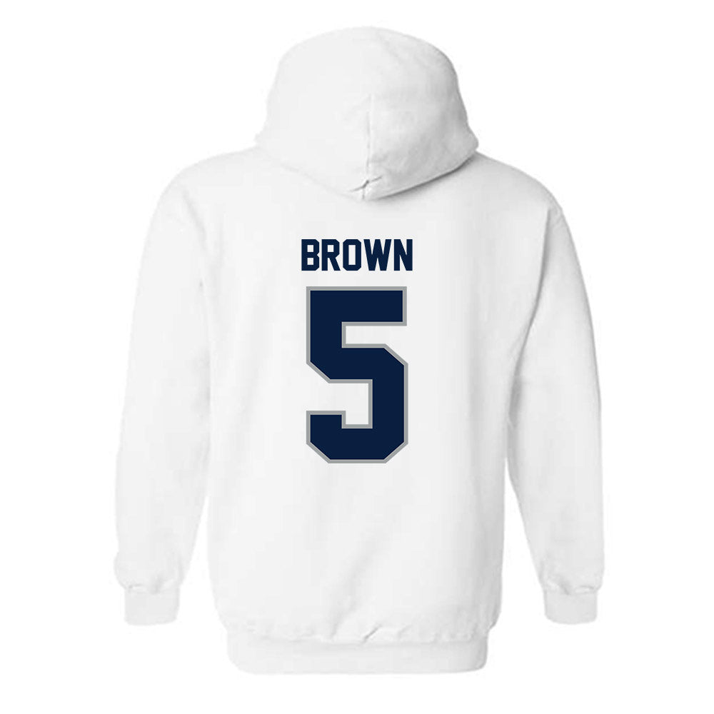 Longwood - NCAA Women's Basketball : Jaelyn Brown - Classic Shersey Hooded Sweatshirt-1