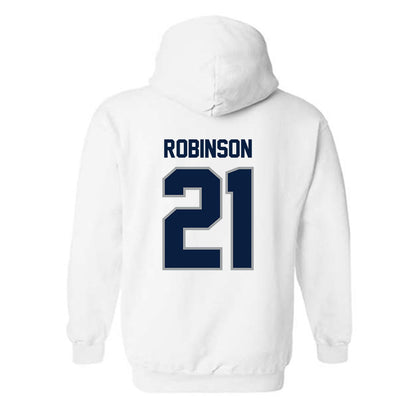 Longwood - NCAA Women's Basketball : Jamya Robinson - Classic Shersey Hooded Sweatshirt-1