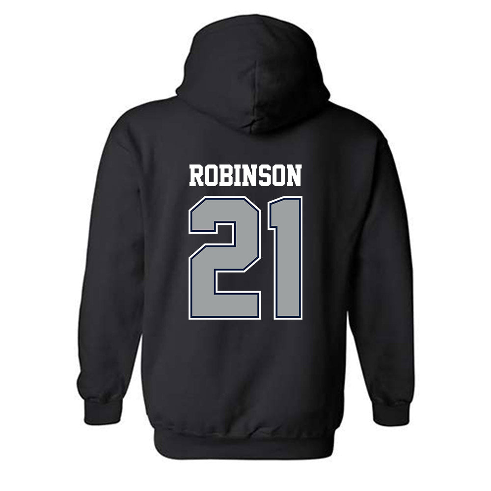 Longwood - NCAA Women's Basketball : Jamya Robinson - Classic Shersey Hooded Sweatshirt-1