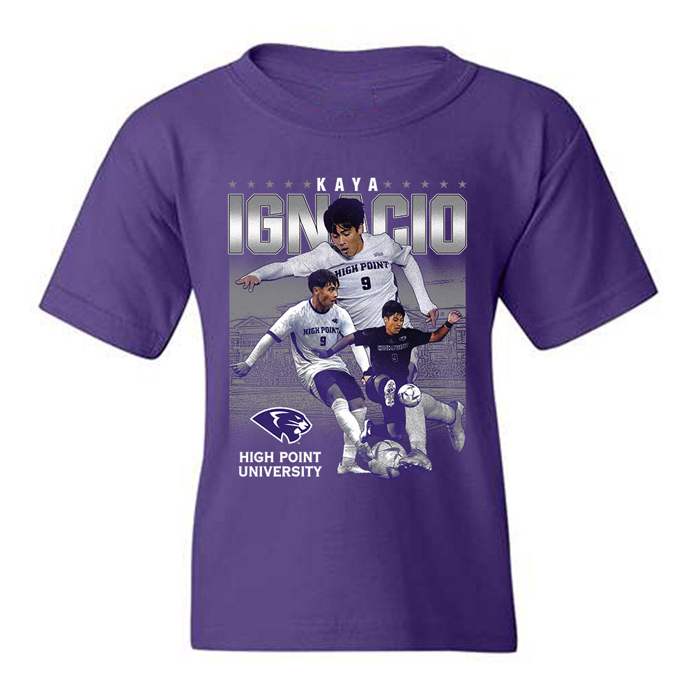 High Point - NCAA Men's Soccer : Kaya Ignacio - Player Collage Youth T-Shirt