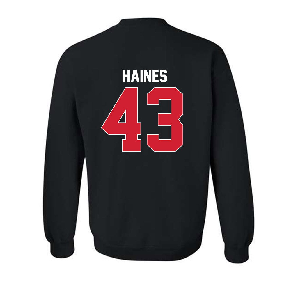 Rutgers - NCAA Baseball : Finn Haines - Phase 1 Shersey Crewneck Sweatshirt-1