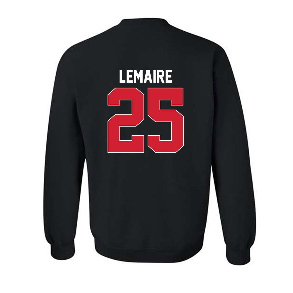 Rutgers - NCAA Men's Soccer : Cedric Lemaire - Phase 1 Shersey Crewneck Sweatshirt-1