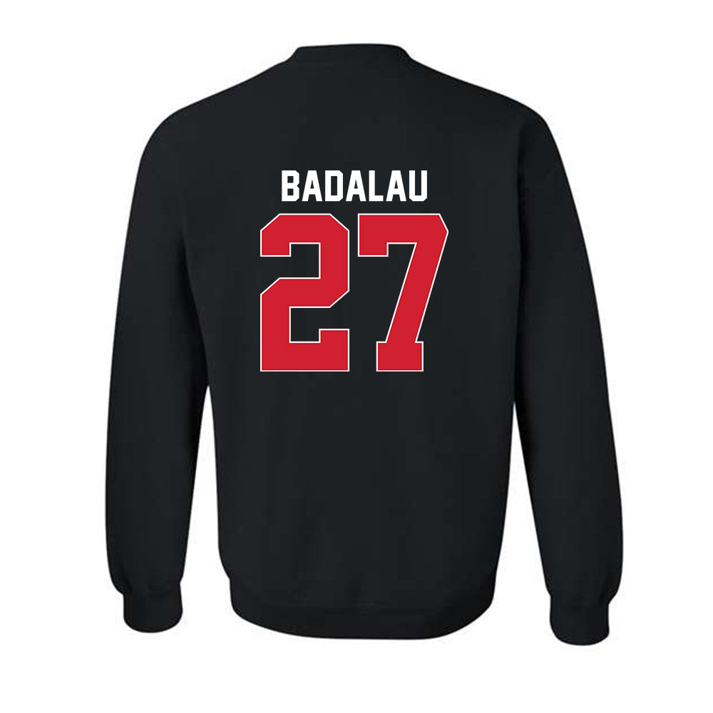 Rutgers - NCAA Men's Basketball : Denis Badalau - Phase 1 Shersey Crewneck Sweatshirt-1