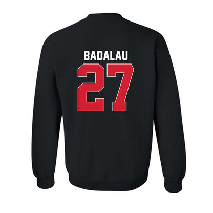 Rutgers - NCAA Men's Basketball : Denis Badalau - Phase 1 Shersey Crewneck Sweatshirt-1