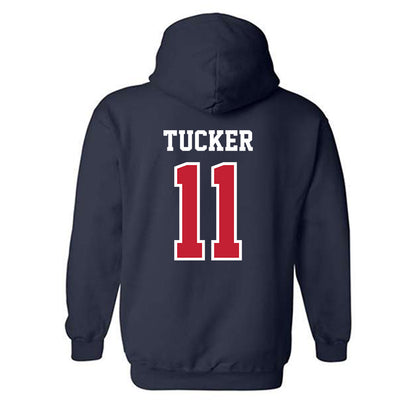 RSU - NCAA Baseball : Jordan Tucker - Classic Shersey Hooded Sweatshirt-1