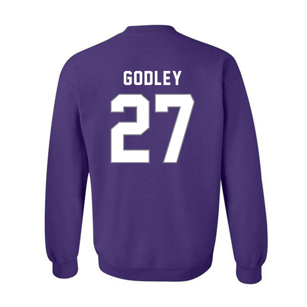 Weber - NCAA Football : Davion Godley - Classic Shersey Crewneck Sweatshirt-1