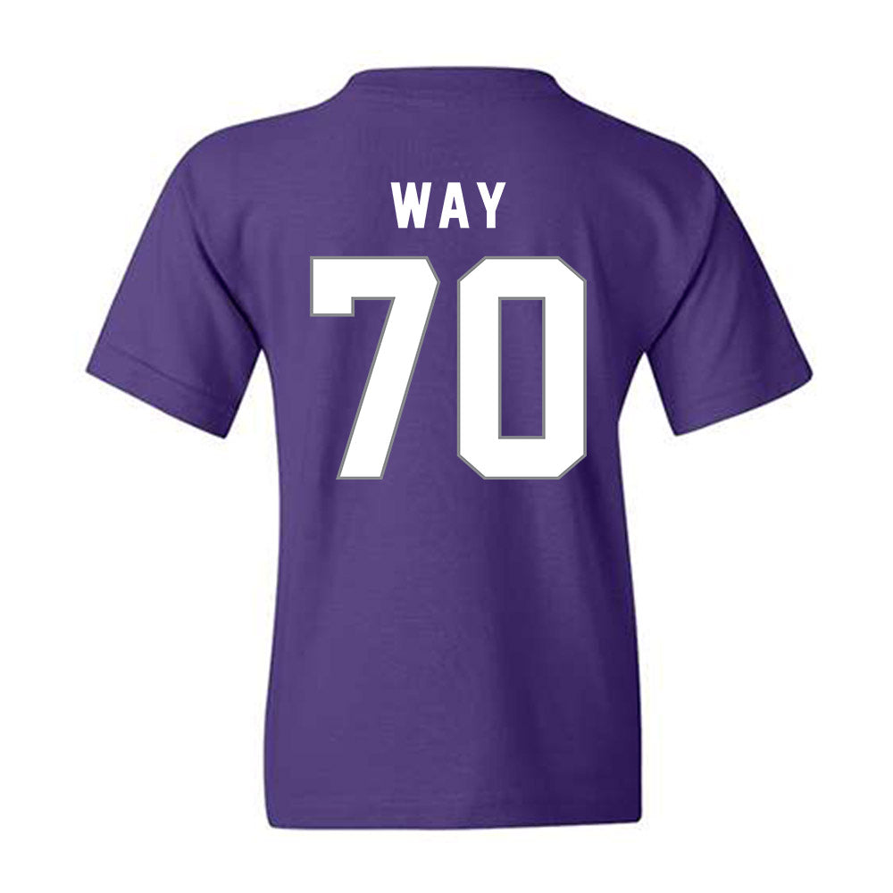 Weber - NCAA Football : Will Way - Classic Shersey Youth T-Shirt-1