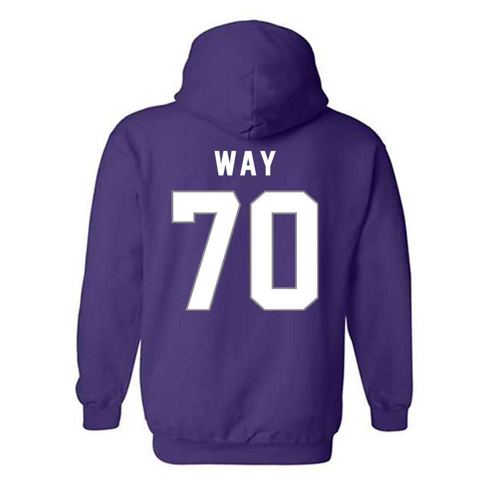 Weber - NCAA Football : Will Way - Classic Shersey Hooded Sweatshirt-1