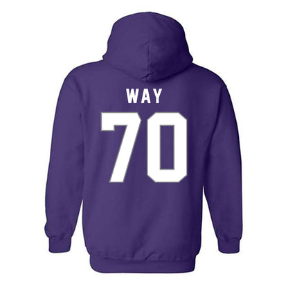 Weber - NCAA Football : Will Way - Classic Shersey Hooded Sweatshirt-1