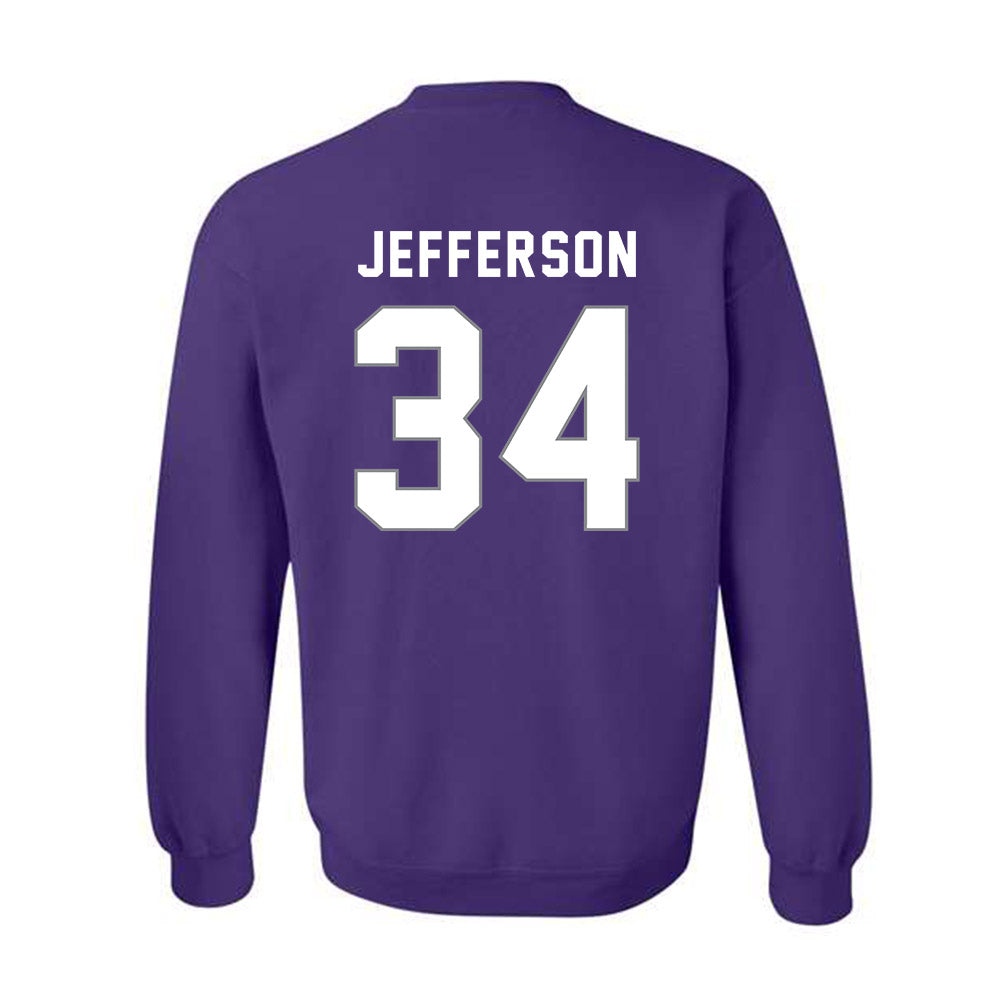 Weber - NCAA Football : Kaleb Jefferson - Classic Shersey Crewneck Sweatshirt-1
