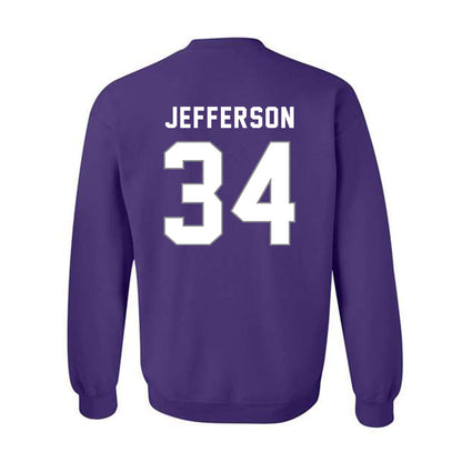 Weber - NCAA Football : Kaleb Jefferson - Classic Shersey Crewneck Sweatshirt-1
