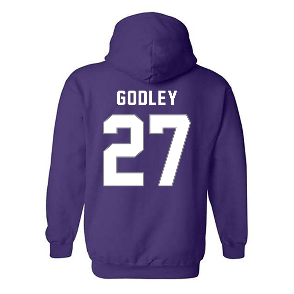 Weber - NCAA Football : Davion Godley - Classic Shersey Hooded Sweatshirt-1