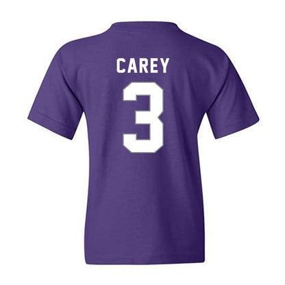 Weber - NCAA Football : BJ Carey - Classic Shersey Youth T-Shirt-1