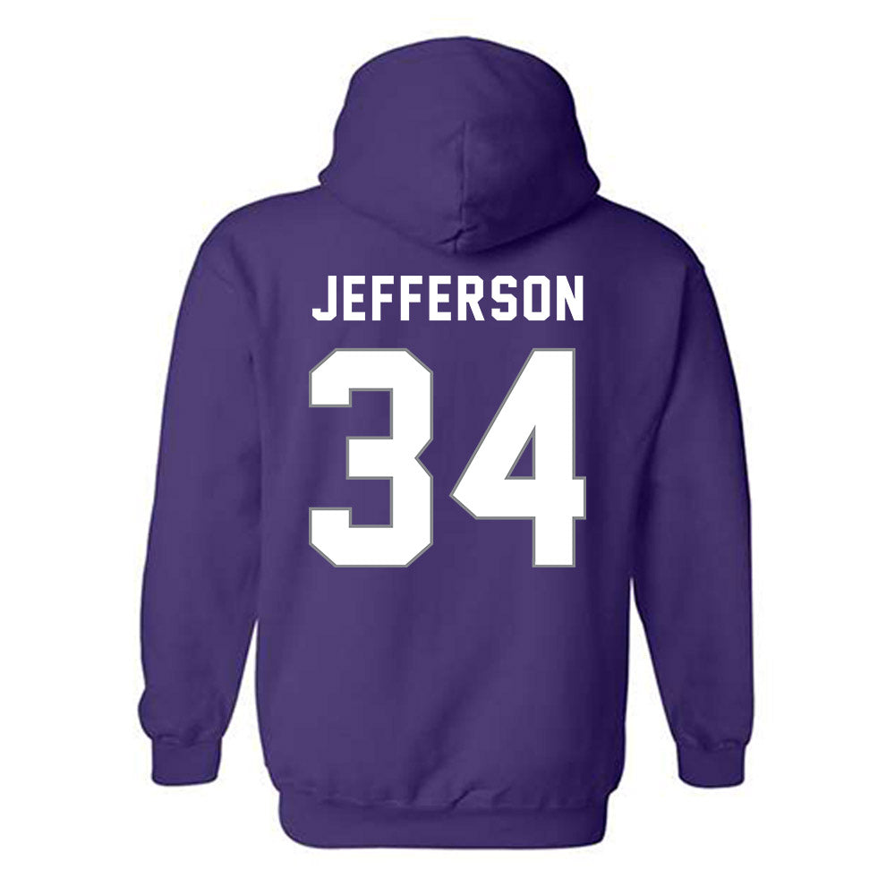 Weber - NCAA Football : Kaleb Jefferson - Classic Shersey Hooded Sweatshirt-1