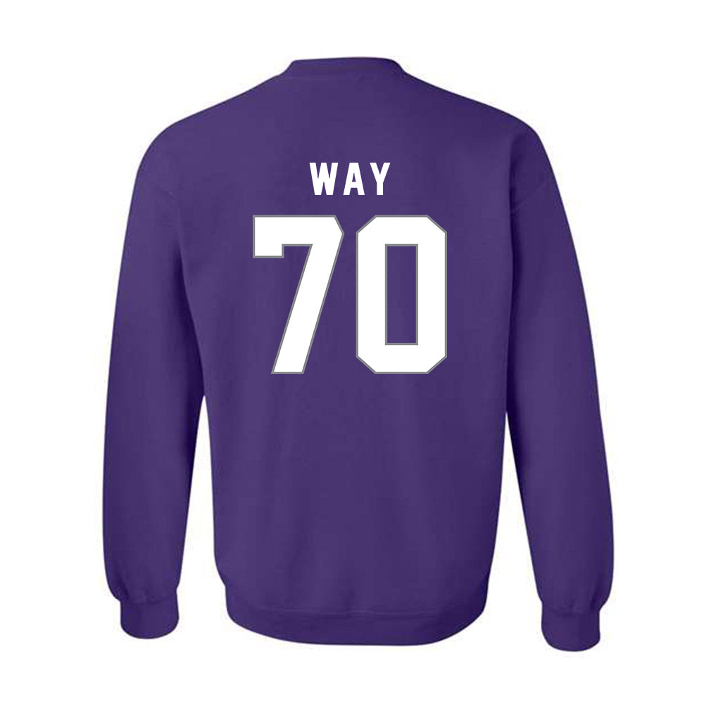 Weber - NCAA Football : Will Way - Classic Shersey Crewneck Sweatshirt-1
