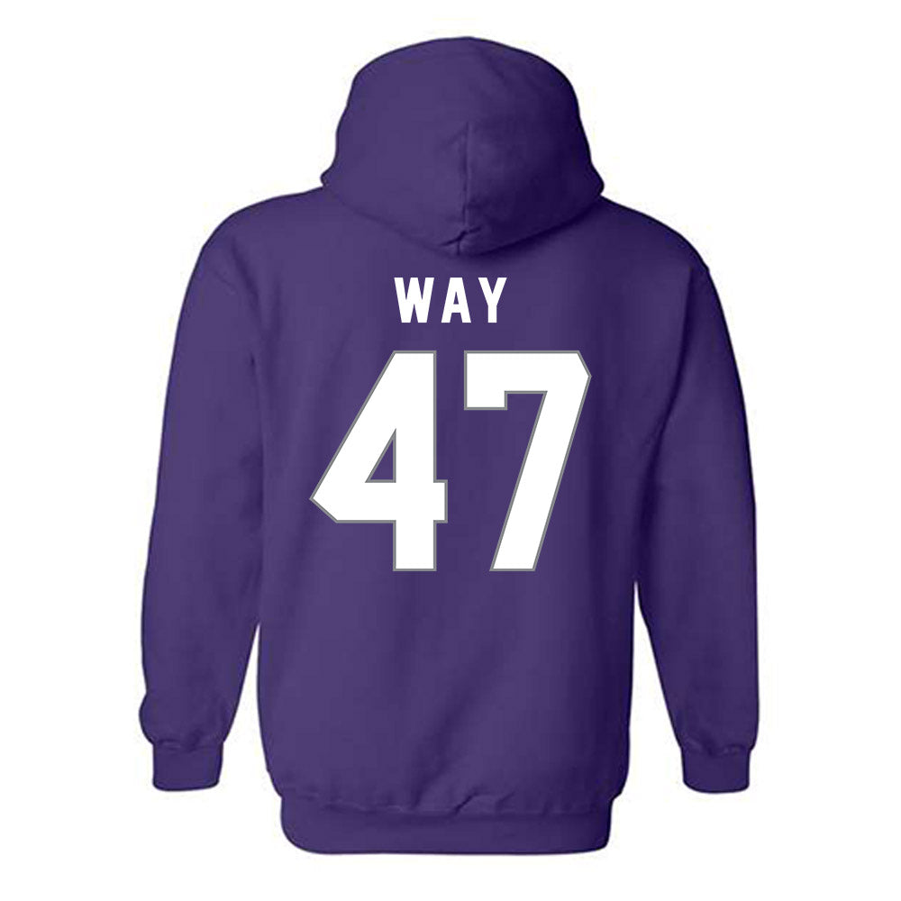 Weber - NCAA Football : Henry Way - Classic Shersey Hooded Sweatshirt-1