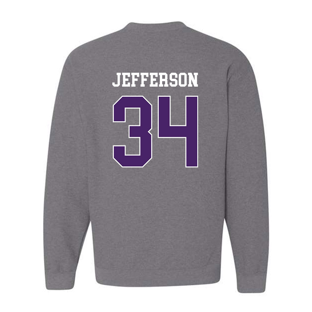 Weber - NCAA Football : Kaleb Jefferson - Classic Shersey Crewneck Sweatshirt-1