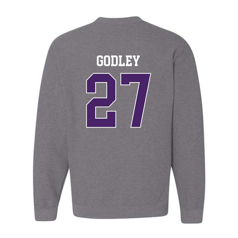 Weber - NCAA Football : Davion Godley - Classic Shersey Crewneck Sweatshirt-1