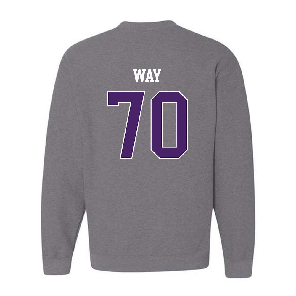 Weber - NCAA Football : Will Way - Classic Shersey Crewneck Sweatshirt-1