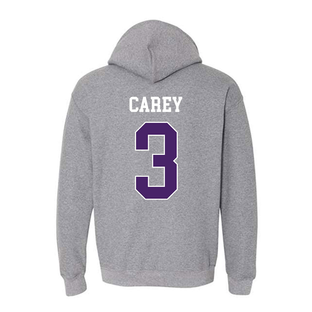 Weber - NCAA Football : BJ Carey - Classic Shersey Hooded Sweatshirt-1
