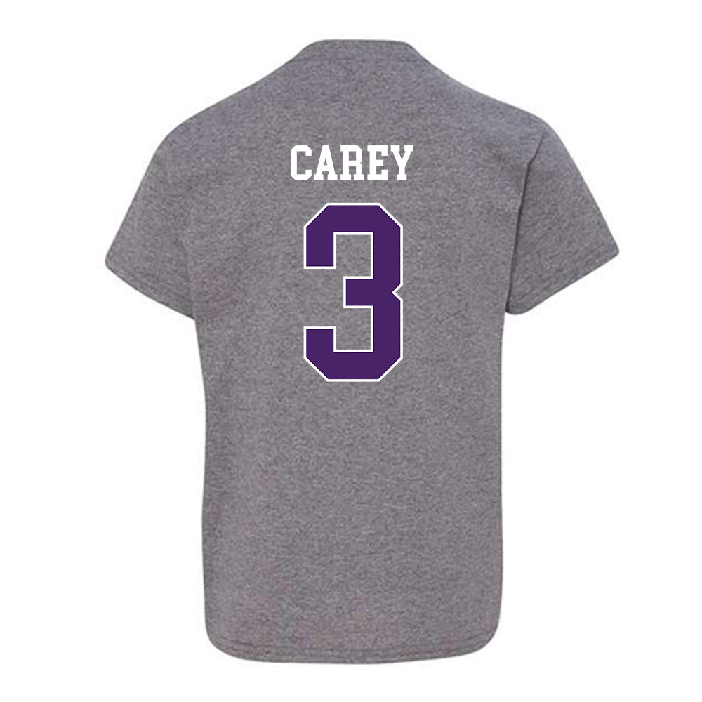 Weber - NCAA Football : BJ Carey - Classic Shersey Youth T-Shirt-1