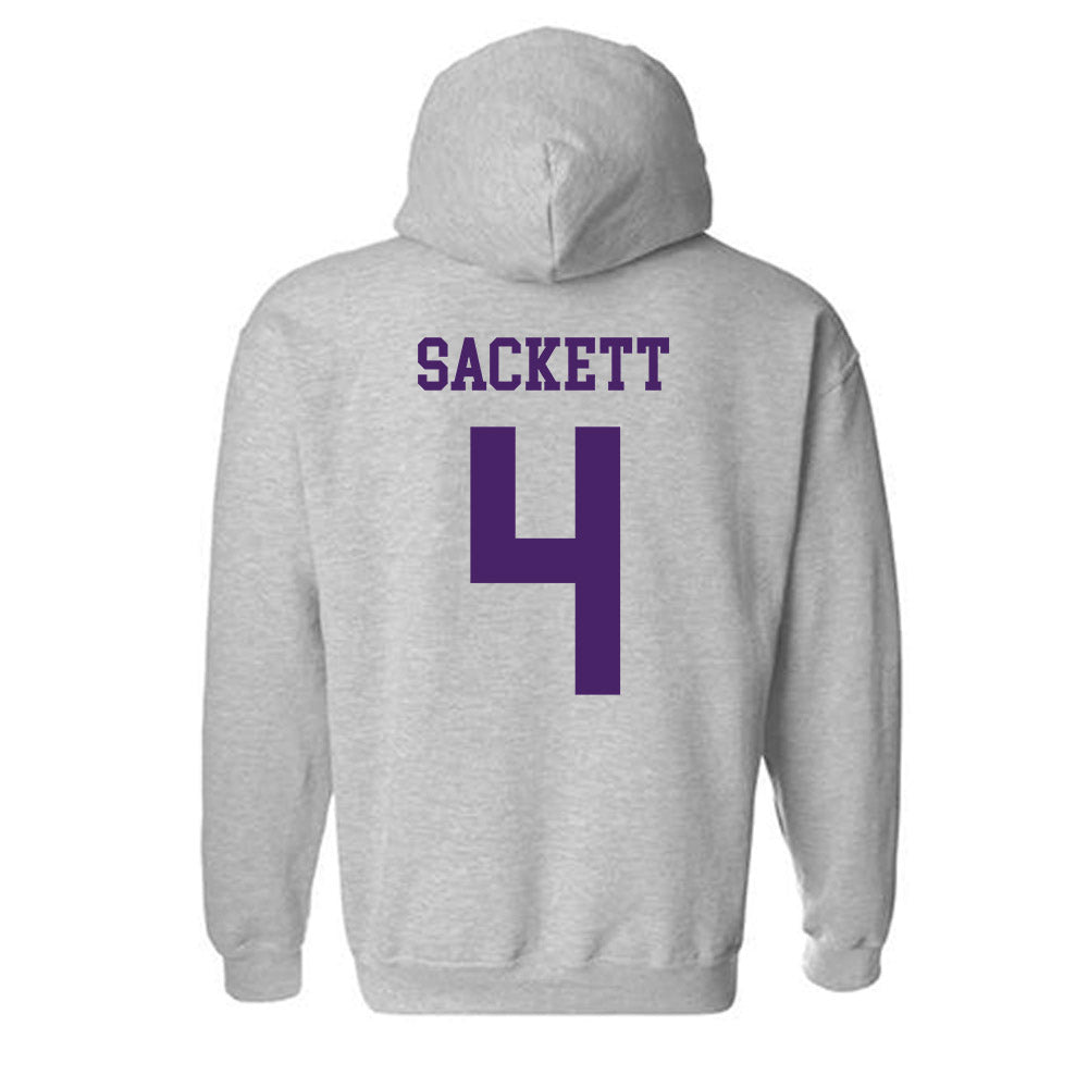 Weber - NCAA Women's Soccer : Bella Sackett - Classic Shersey Hooded Sweatshirt-1