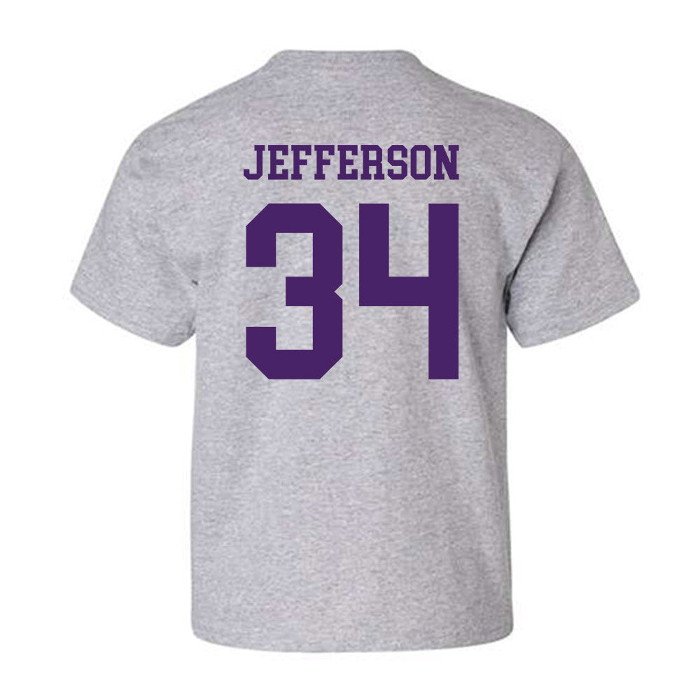 Weber - NCAA Football : Kaleb Jefferson - Classic Shersey Youth T-Shirt-1
