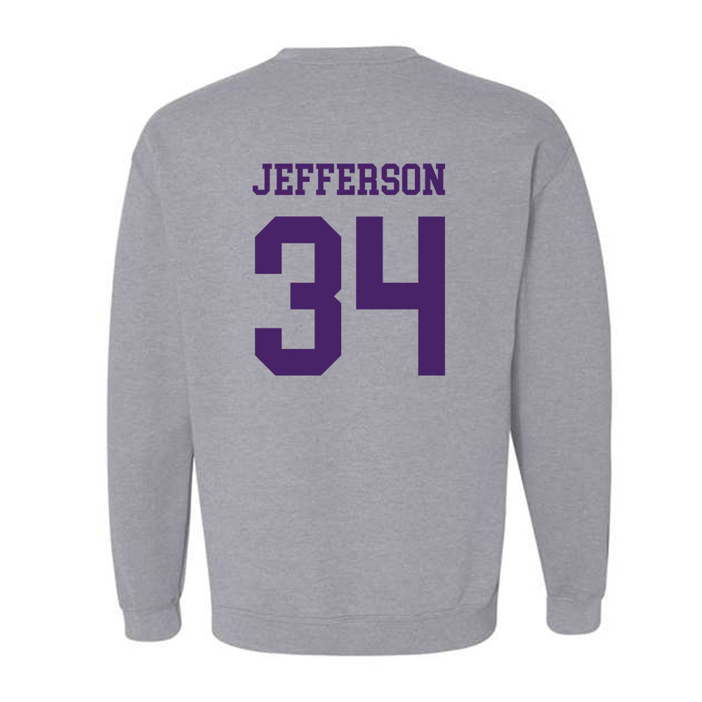 Weber - NCAA Football : Kaleb Jefferson - Classic Shersey Crewneck Sweatshirt-1