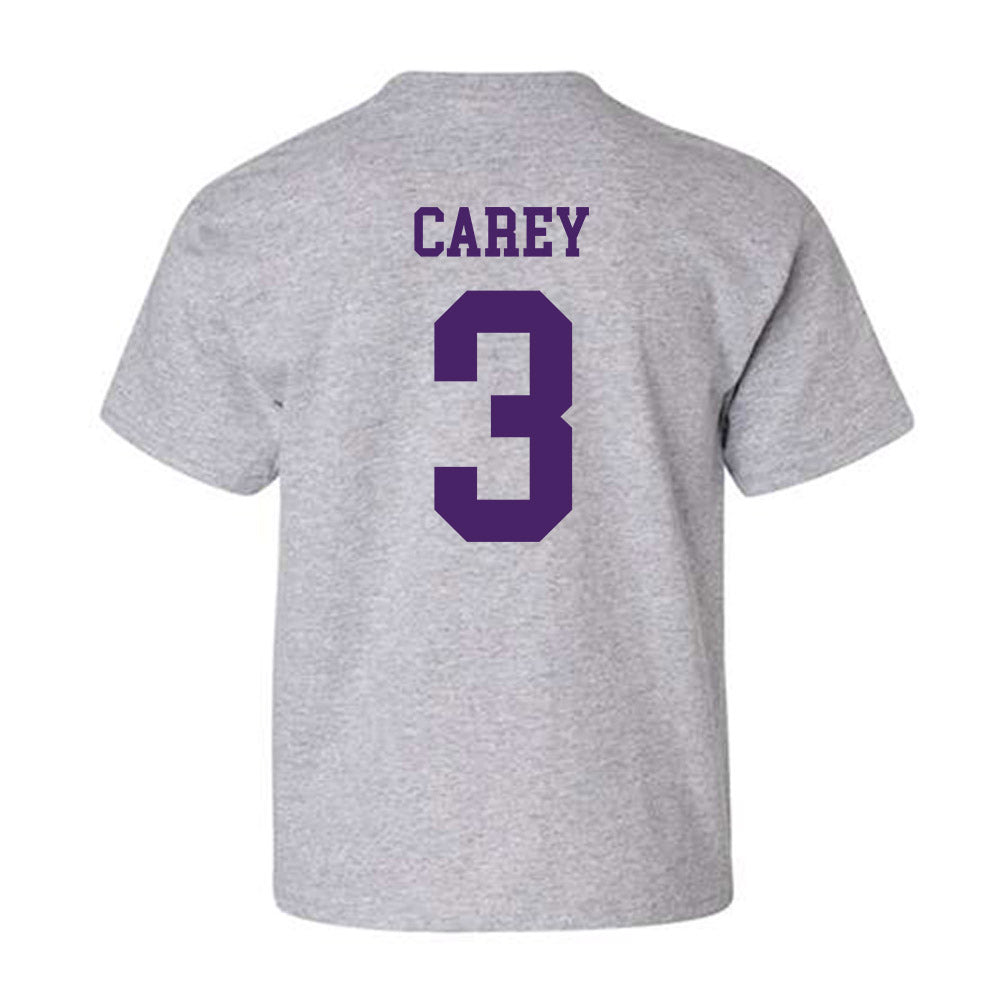 Weber - NCAA Football : BJ Carey - Classic Shersey Youth T-Shirt-1