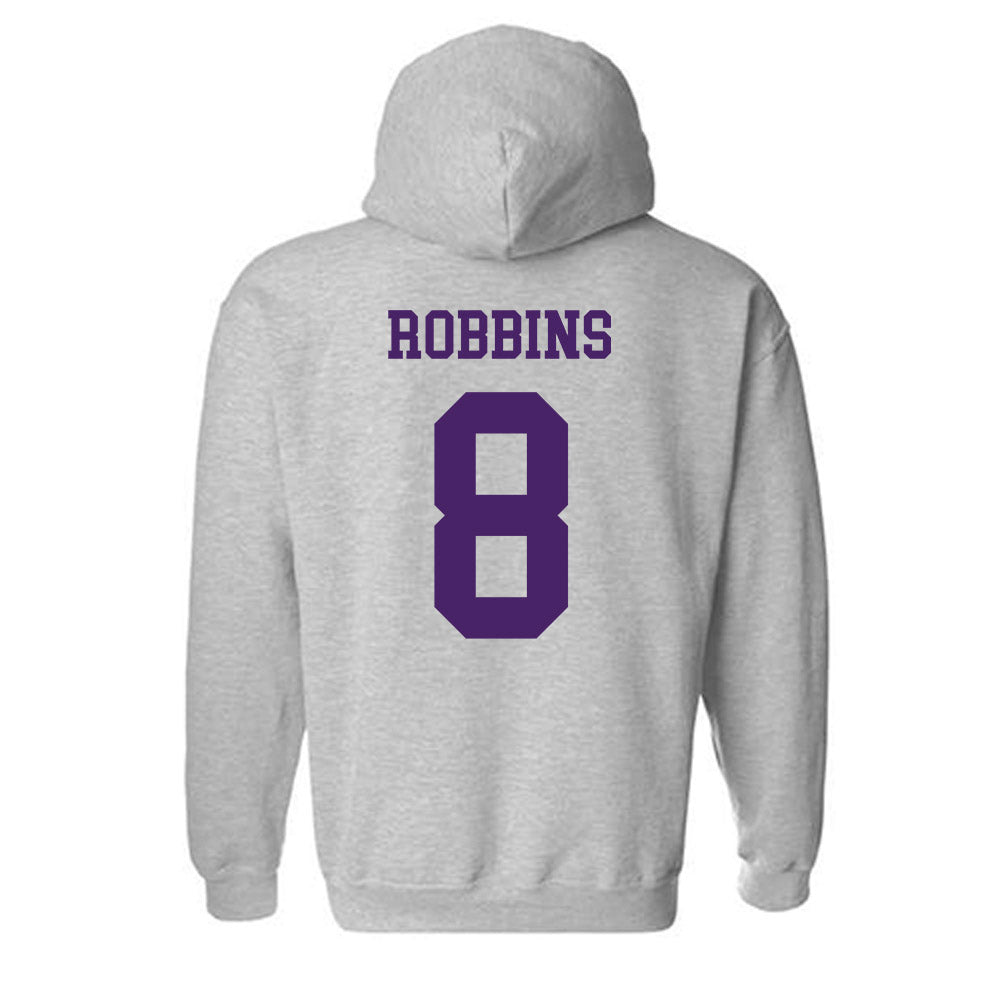 Weber - NCAA Women's Basketball : Hannah Robbins - Classic Shersey Hooded Sweatshirt-1