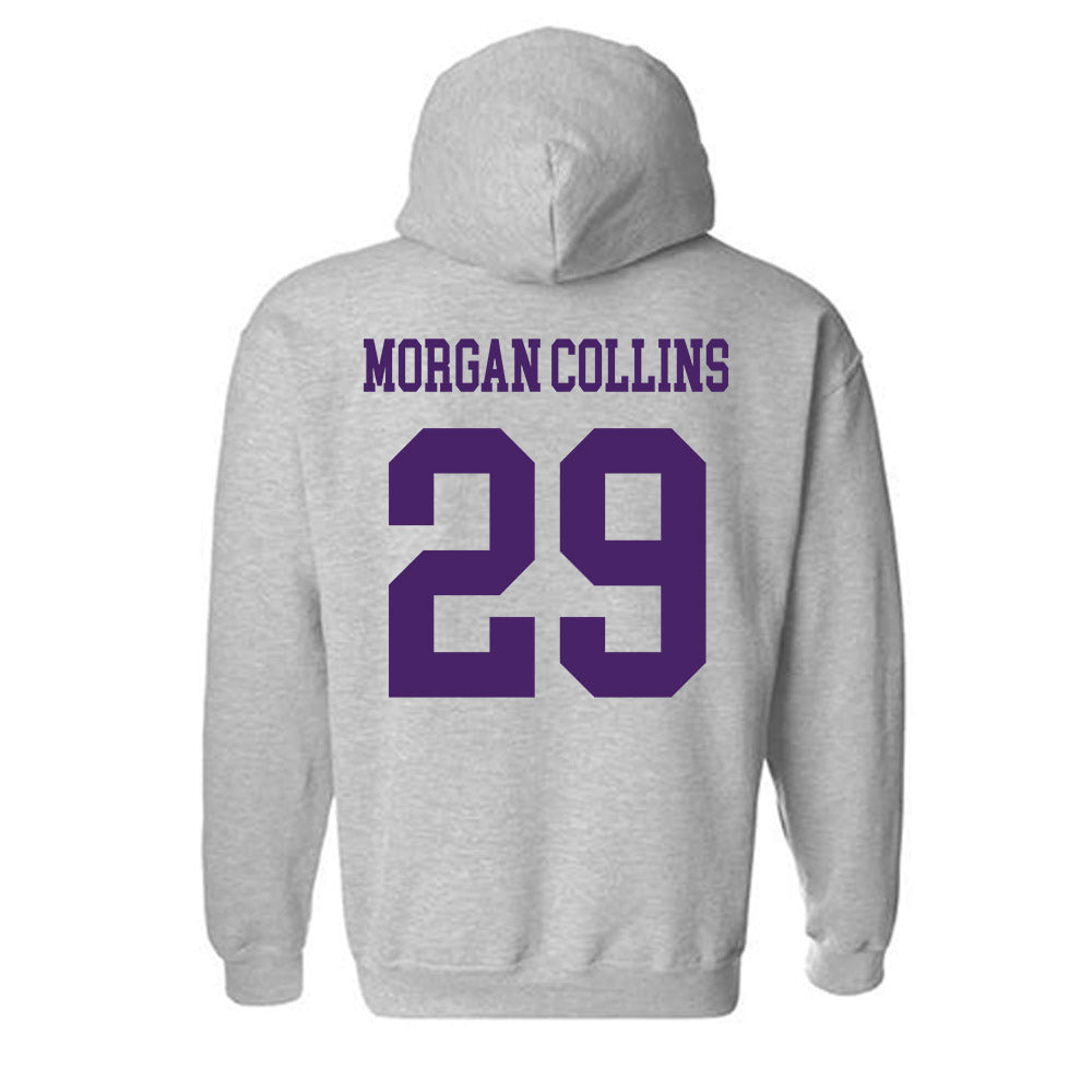 Weber - NCAA Football : Davonta Morgan collins - Classic Shersey Hooded Sweatshirt-1