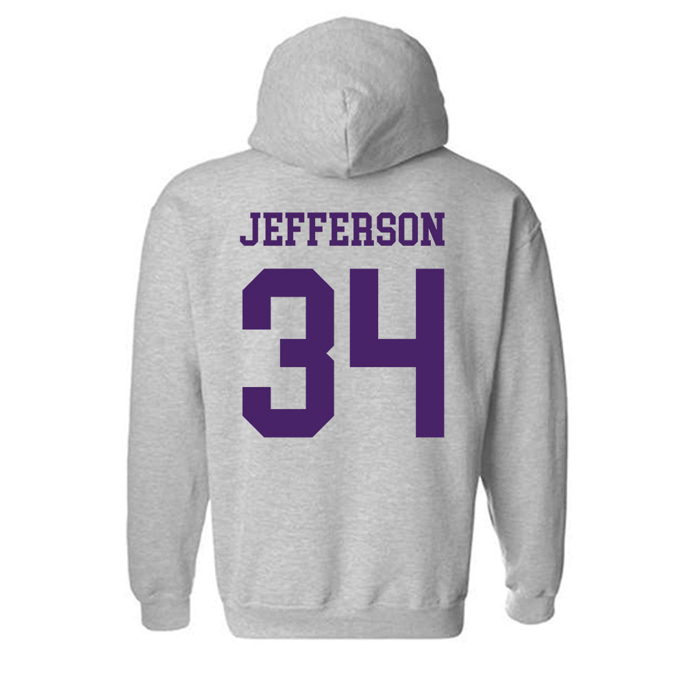 Weber - NCAA Football : Kaleb Jefferson - Classic Shersey Hooded Sweatshirt-1