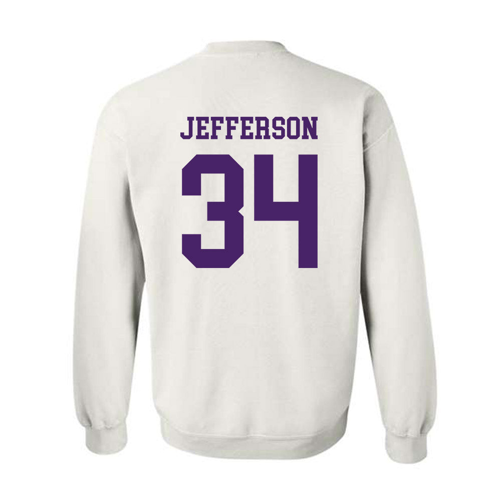 Weber - NCAA Football : Kaleb Jefferson - Classic Shersey Crewneck Sweatshirt-1