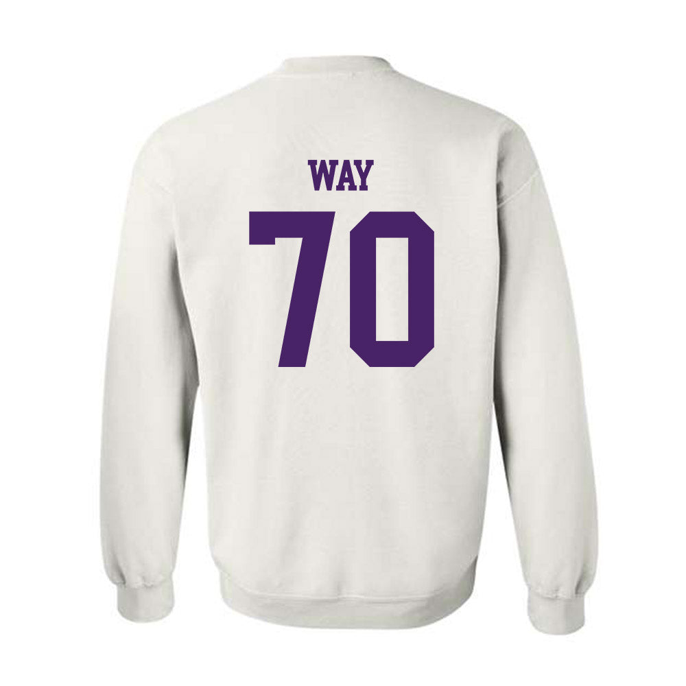 Weber - NCAA Football : Will Way - Classic Shersey Crewneck Sweatshirt-1