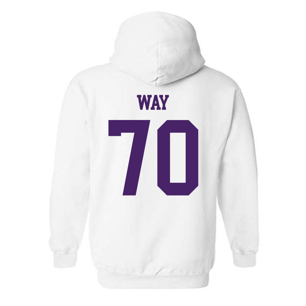 Weber - NCAA Football : Will Way - Classic Shersey Hooded Sweatshirt-1