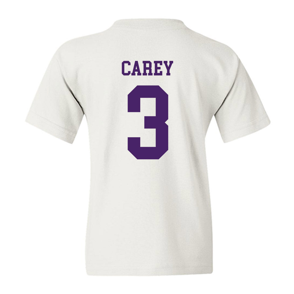 Weber - NCAA Football : BJ Carey - Classic Shersey Youth T-Shirt-1