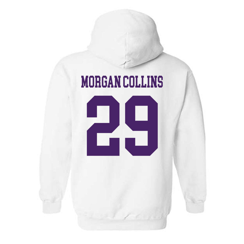 Weber - NCAA Football : Davonta Morgan collins - Classic Shersey Hooded Sweatshirt-1