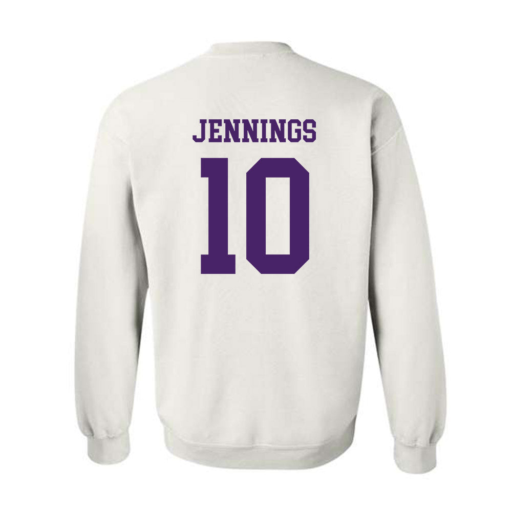 Weber - NCAA Football : Dijon Jennings - Classic Shersey Crewneck Sweatshirt-1