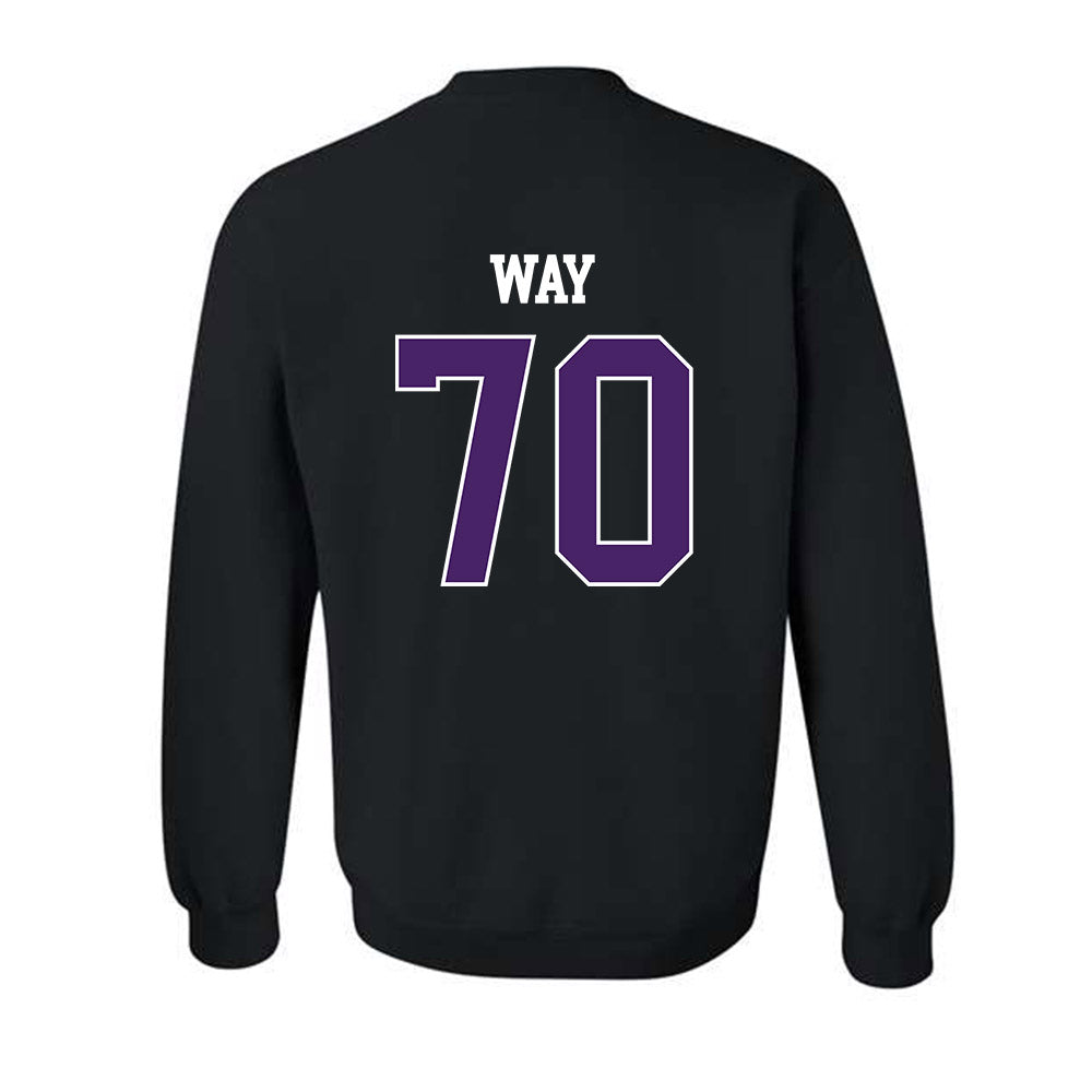 Weber - NCAA Football : Will Way - Classic Shersey Crewneck Sweatshirt-1