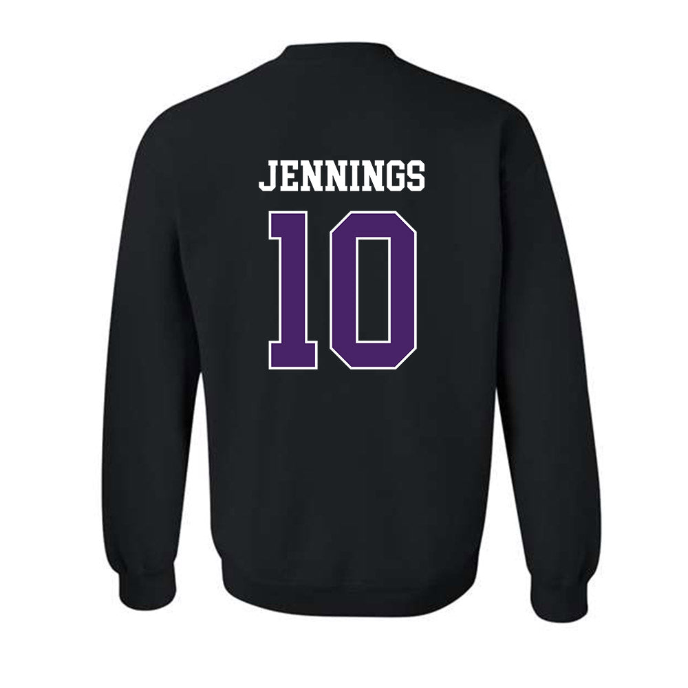 Weber - NCAA Football : Dijon Jennings - Classic Shersey Crewneck Sweatshirt-1