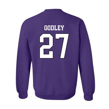 Weber - NCAA Football : Davion Godley - Classic Shersey Crewneck Sweatshirt-1