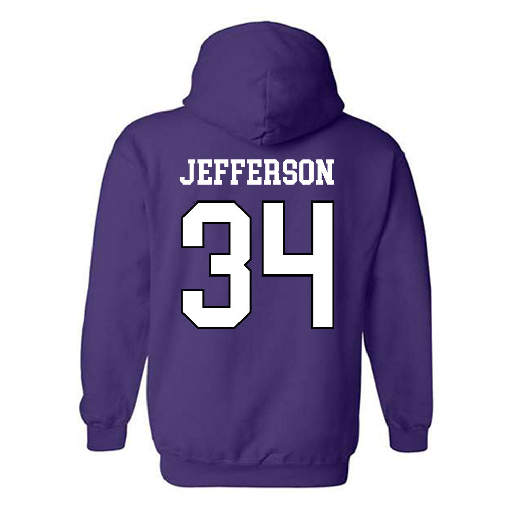 Weber - NCAA Football : Kaleb Jefferson - Classic Shersey Hooded Sweatshirt-1