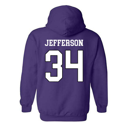 Weber - NCAA Football : Kaleb Jefferson - Classic Shersey Hooded Sweatshirt-1