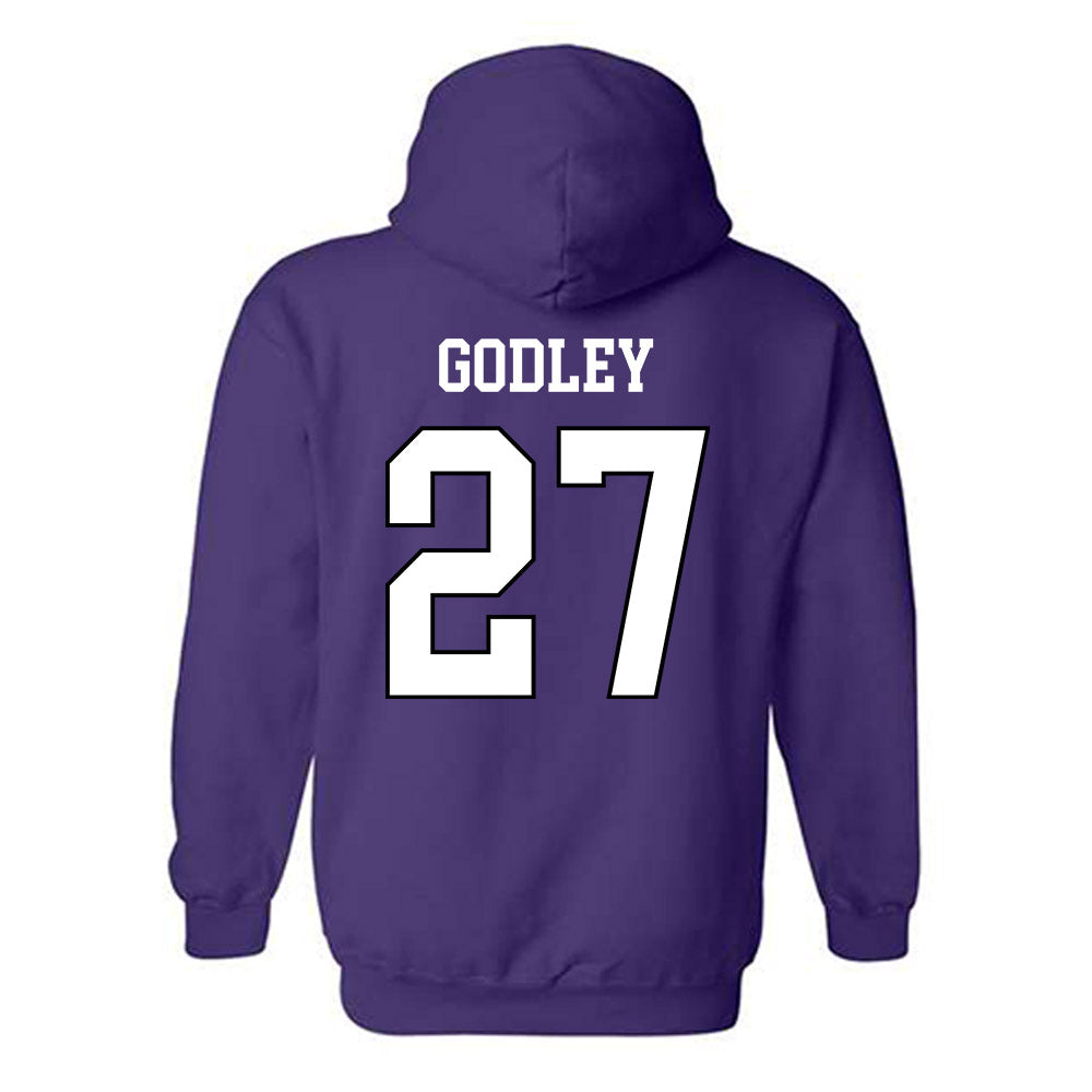 Weber - NCAA Football : Davion Godley - Classic Shersey Hooded Sweatshirt-1