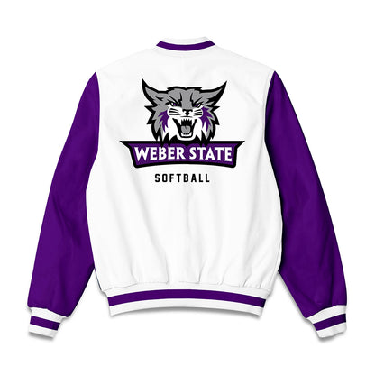 Weber - NCAA Softball : Abby Grundy - Bomber Jacket-1