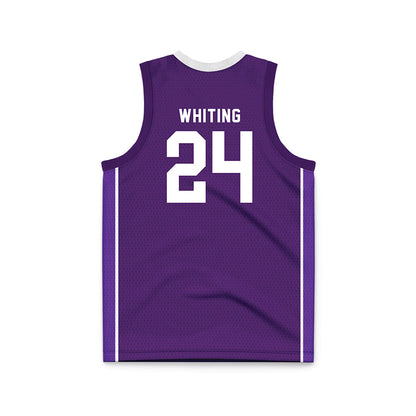 Weber - NCAA Men's Basketball : Jace Whiting - Purple Basketball Jersey-1